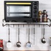 ILWorkTLs Wall Mounted Microwave Oven Rack,Stainless Steel Kitchen Shelf with