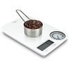 Ozeri Rev Digital Kitchen Scale with Electro-Mechanical Weight Dial, Gray