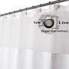 Hotel Style Cotton Shower Curtain with Snap-in Fabric Liner, Mesh