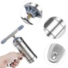 QWORK Stainless Steel Noodle Maker, Manual Pasta Machine with 5