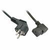 LINDY 30345 – Power Cable, Schuko Plug Angled to IEC