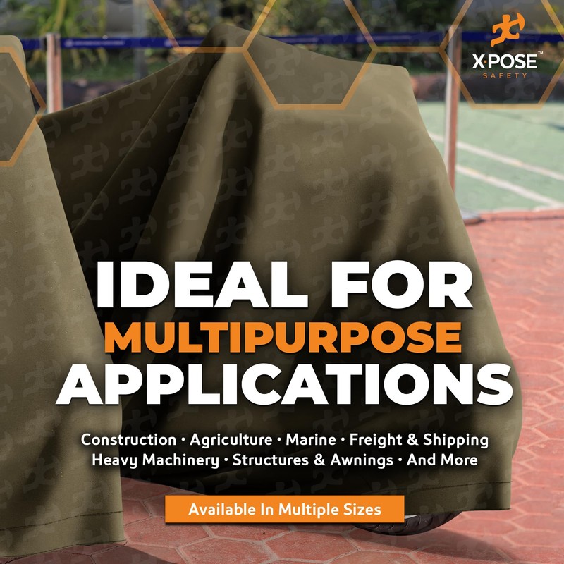 Xpose Safety Canvas Tarp - 10oz Olive Drab Canvas Tarps