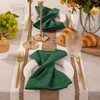 MLMW Christmas Cloth Napkins Emerald Linen Cotton Cloth Dinner Napkins