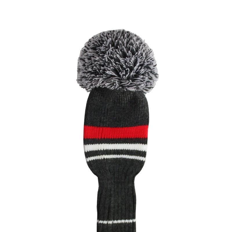 Set of 5 Dark Color Individual Golf Head Covers (Grey