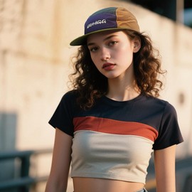 Clakllie Quick Dry 5 Panel Baseball Cap Waterproof Flat Brim Hats for Women Men Adjustable Golf Dad Hat,BSSP2549-Purple