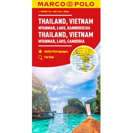 MARCO POLO Kontinentalkarte Thailand, Vietnam 1:2,5 Mio.: Myanmar, Laos, Kambodscha