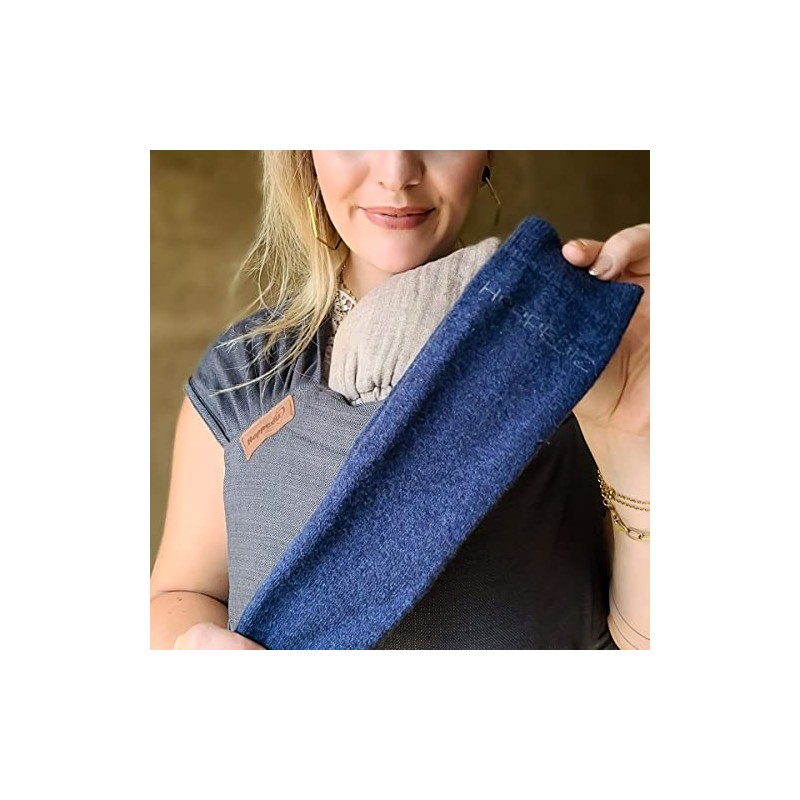 Hoppediz Kashmir/Merino Wool Baby Leg Warmers, One Size, Navy
