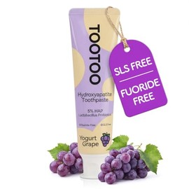 Fluoride Free Kids Toothpaste Hydroxyapatite Xylitol Grape 4.2oz
