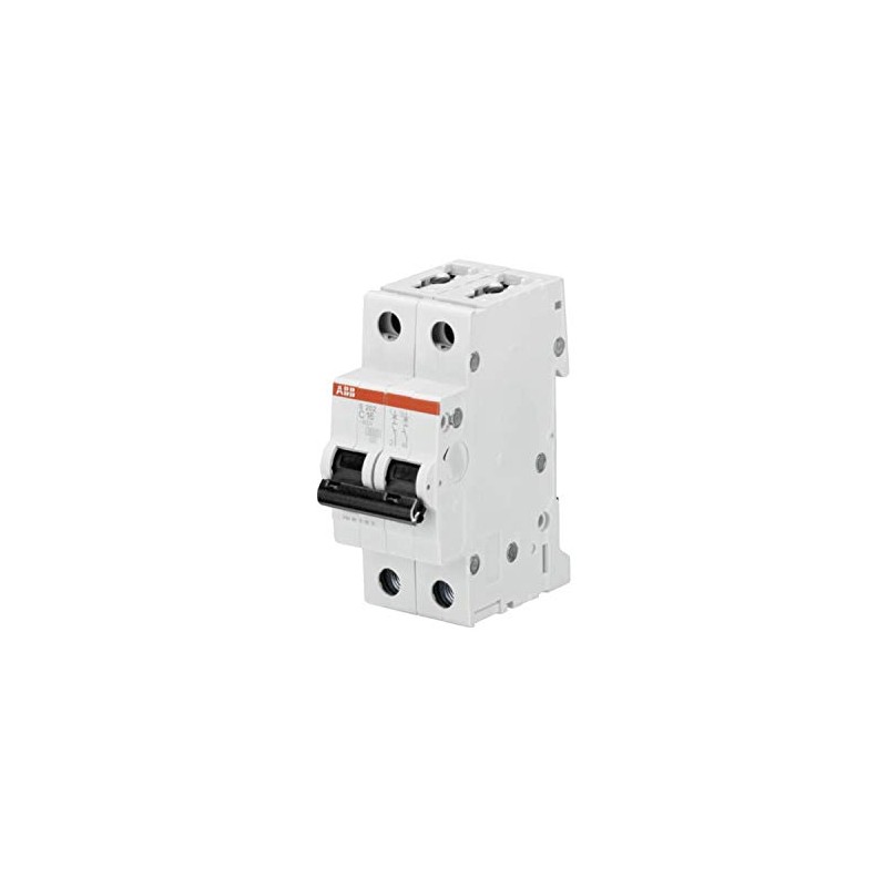 ABB S202-C20 Miniature Circuit Breaker, 2 Pole, Type C, 6/10kA