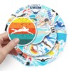 Swimming Sticker Swim Sticker Set 50 Pieces Cute Decoration for