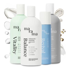 Marama Essential Kit Tratamiento Reconstructor Capilar | Kit Essential | 2 Shampoo sin Parabenos + Acondicionador sin Parabenos + Recontructor Capilar | Tratamiento para Cabello Maltratado - Antifrizz