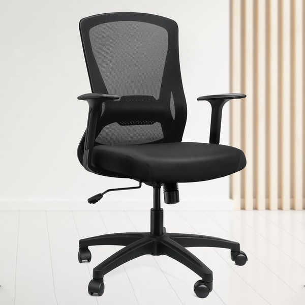 KIZECK Comfy Swivel Mesh Computer Office Desk Task Chair with