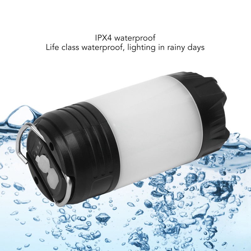 LED Tent Lamp 4 Gears Ergonomic Handle USB Charging Portable