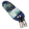 Keepdrum 001XXBL 10 m Blue Microphone Cable XLR Female/XLR Male