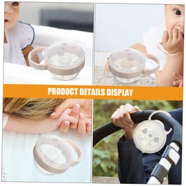 Abaodam 2pcs Pacifier Storage Box for Newborns Portable Pacifier Holder Multi-Functional Design Dust Container for Hygiene The Material Easy to Clean