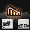 ZDEERAOTO LED Front Headlight Side Marker DRL Amber Sequential Turn