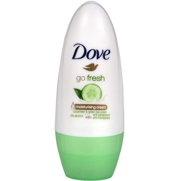 Go Fresh Cucumber Green Tea Scent Antiperspirant by Dove for Women - 1.7 oz Deodorant Roll-On