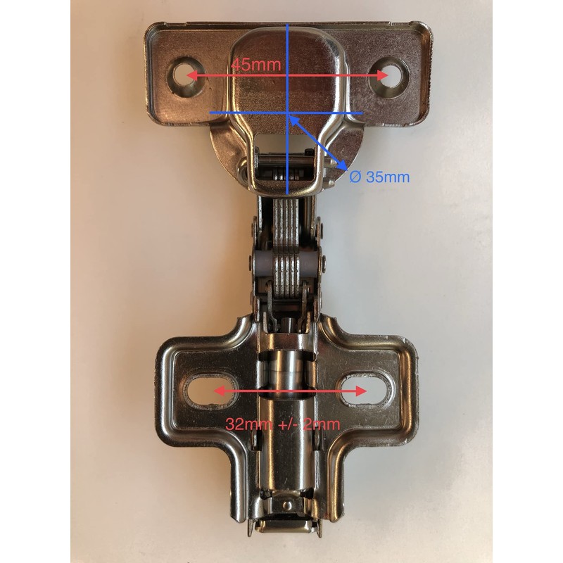 NELI Set of 2 Soft Close Hinges for Besta with