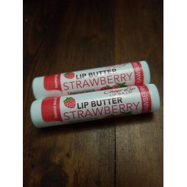 Citco Chap-Lip Lip Balm Lip Butter strawberry Flavor, Moisturizing & Soothing, 2 Pack