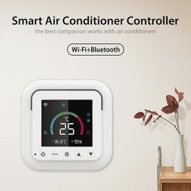 Smart Air Conditioner Controller, WenzhiIoT WiFi Thermostat for Mini-Split,Window,Portable AC&Heat Pumps Tuya Smart Life Wireless Remote Compatible with Alexa Google Home