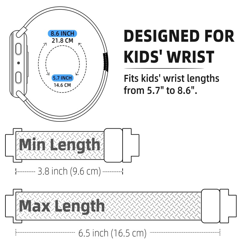SimpleThings Braided Band Compatible with AT&T amiGO Jr Watch, Soft