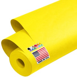 Paclord USA Made 48" x 1200" Yellow Kraft Paper Roll, 45 lbs Thickness, American Quality Colored Kraft Paper for School, Poster Arts, Crafts, Bulletin Board - Odorless, Non-Toxic, Safe for Kids