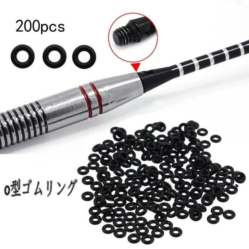 MOCOXYKLXY 100pcs Dart Shaft O-Rings Fits 2BA Size Dart Anti-Slip