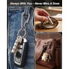 Haxtec Titanium Pill Holder Necklace, Small Pill Box Nitro Holder