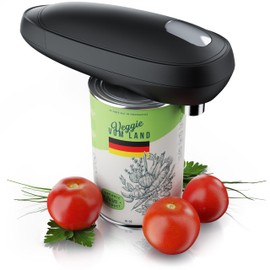 Arendo - One Touch electric can opener - with automatic 360° rotation - opening without sharp edges - for all can sizes - automatic stop - can opener for seniors and children
