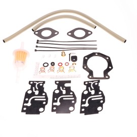 Carburetor Repair Kit for Johnson Evinrude 1986-1996 6Hp 8Hp,1989-1996 9.9Hp 15Hp,1991-1996 20Hp