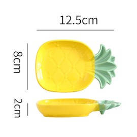 Pineapple Ceramic Spoon Rest for Stove Top - Cute Spoon Holder for Stove, Coffee Spoon Rest for Kitchen Counter or Coffee Bar Heat-Resistant Cooking Utensil Rest, Farmhouse Kitchen Décor