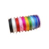 JIHUOO 10 Rolls 0.6 mm Flat Elastic Bracelet String Cord