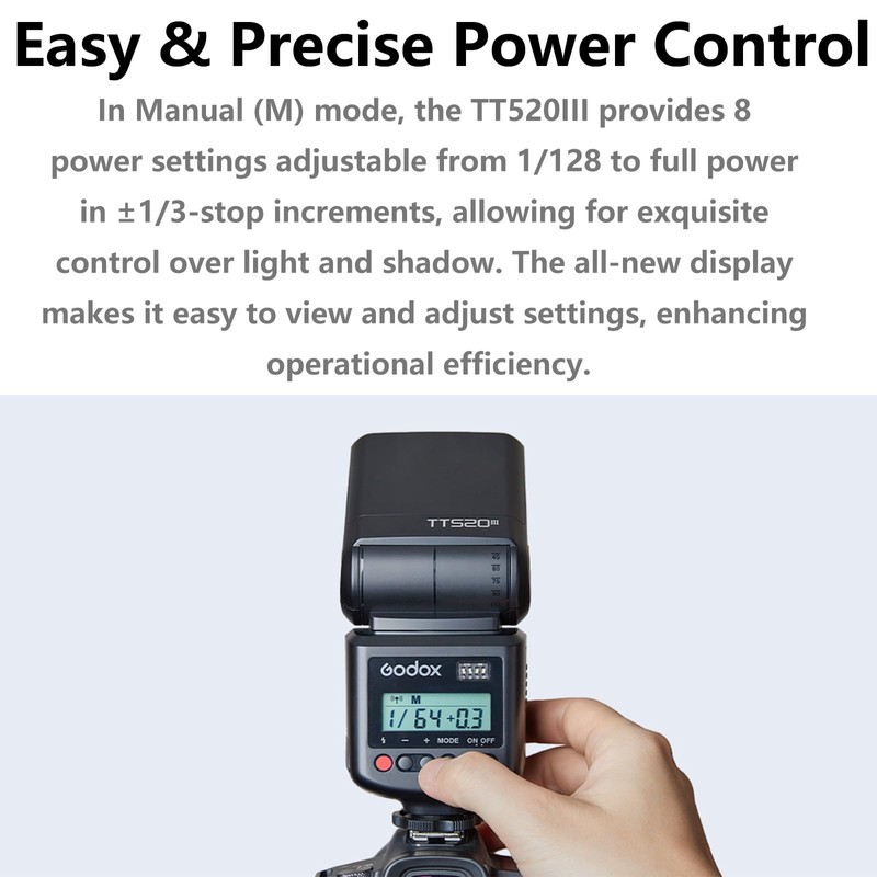 Godox TT520III TT520 III TT520-III Thinklite Digital Camera Flash Speedlite