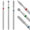 Difenni Cuticle Drill Bit,Cuticle Drill Bits for nails 3pcs Diamond
