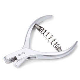 LEONTOOL Pattern Notcher, Cutout of Pattern, 0.1 x 0.3 inches (2 x 8 mm), Railway Ticket Punch, Ticket Gate Punch, Ticket Cutting Scissors, Hole Punch, Sewing, Sewing Tool, Pattern Making, Leather Craft Tool, Craft Tool