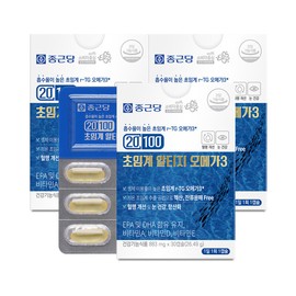Chong Kun Dang 20100 Supercritical Altige Omega 3 30 capsules / 종근당 20100 초임계 알티지 오메가3 30캡슐 X 3개 혈중 중성지질 개선