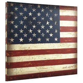 MCS Expandable 10-Page Scrapbook Album with 12 x 12 Inch Pages, 13.5 x 12.5 Inch, Vintage Flag