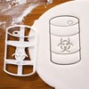 Biohazard Waste Container Cookie Cutter, 1 Piece - Bakerlogy