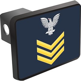U.S. Navy Petty Officer 1st Class Gold E-6 Hitch Cover