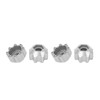 4pcs 8x32 to 17mm Hex Adapters for 8x32 3.8in Wheels