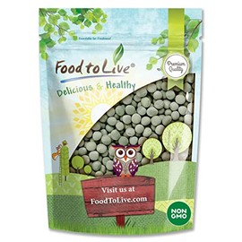 Whole Dried Green Peas, 1 Pound â Non-GMO Verified, Green Vatana, Sproutable, Vegan, Kosher, Bulk. Pre-Soak Needed. Rich in Protein, Fiber, Potassium. Great for Green Curry, Pea Soup, Stews.