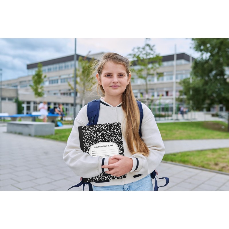 EPI Marble Hardcover Wide Ruled Composition Notebook | 200 Pages