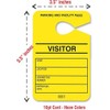 Astro Bright Orange Parking Permit - Guest Pass - Numbered