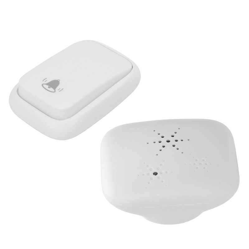 Self Generated Wireless Doorbell Set 38 Ringtones 4 Level Adjustable