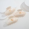LILIE&WHITE Acrylic Letter Hair Clips For Women Stylish J Monogram