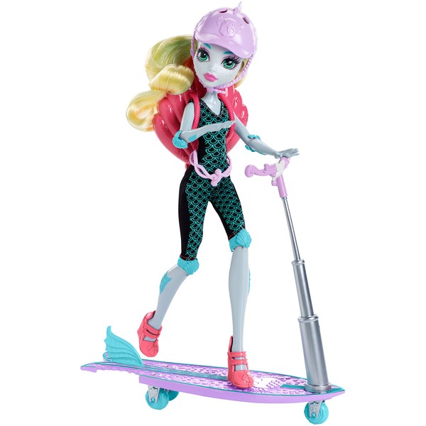 Monster High Surf-To-Turf Scooter Vehicle with Lagoona Blue Doll