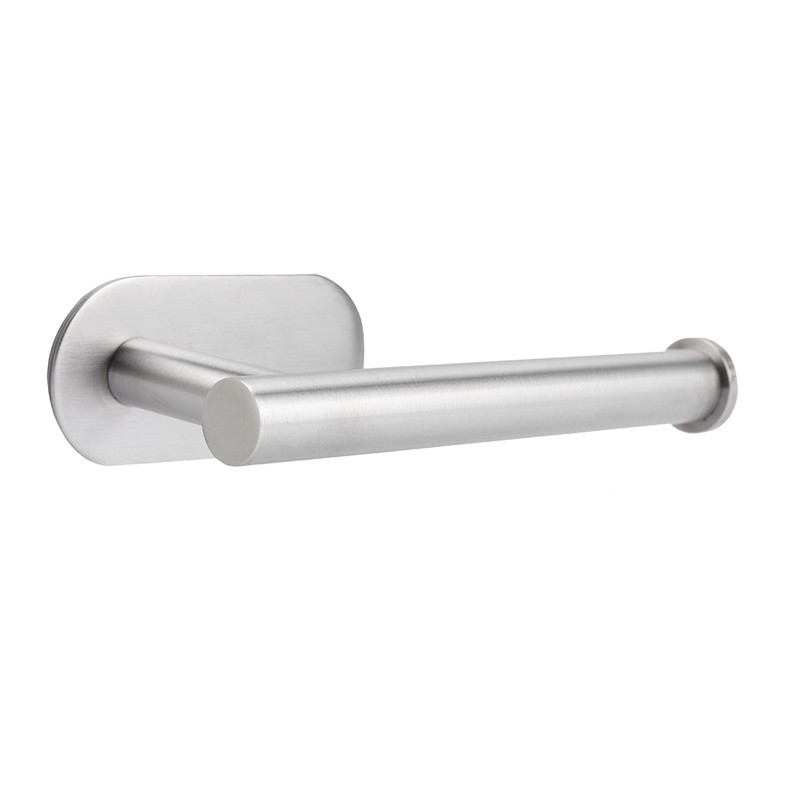 Wall Mount Single Toilet Paper Holder Stainless Steel Tissue Roll