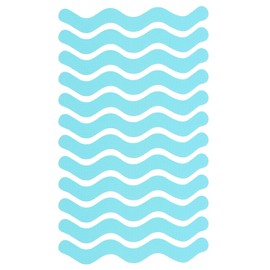 HARFINGTON 12pcs Non Slip Bathtub Stickers Bath Shower Floor 7.9" Anti-Slip Sticker Tape S-Shape Style Decals for Bathroom Kitchen Bathtub Treads Stairs, Blue