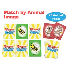 Monkey Says Baa? Animal Matching Game for Kids Ages 4+, Play Traditional Matching or Match to Mimicked Animal Sounds