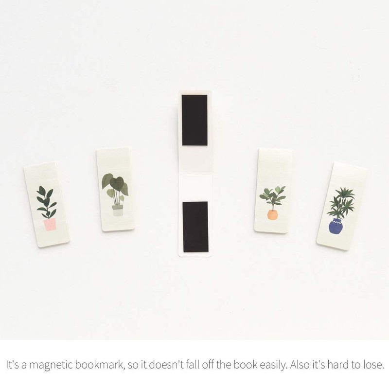 Monolike Magnetic Bookmarks Garden Plant, Set of 5